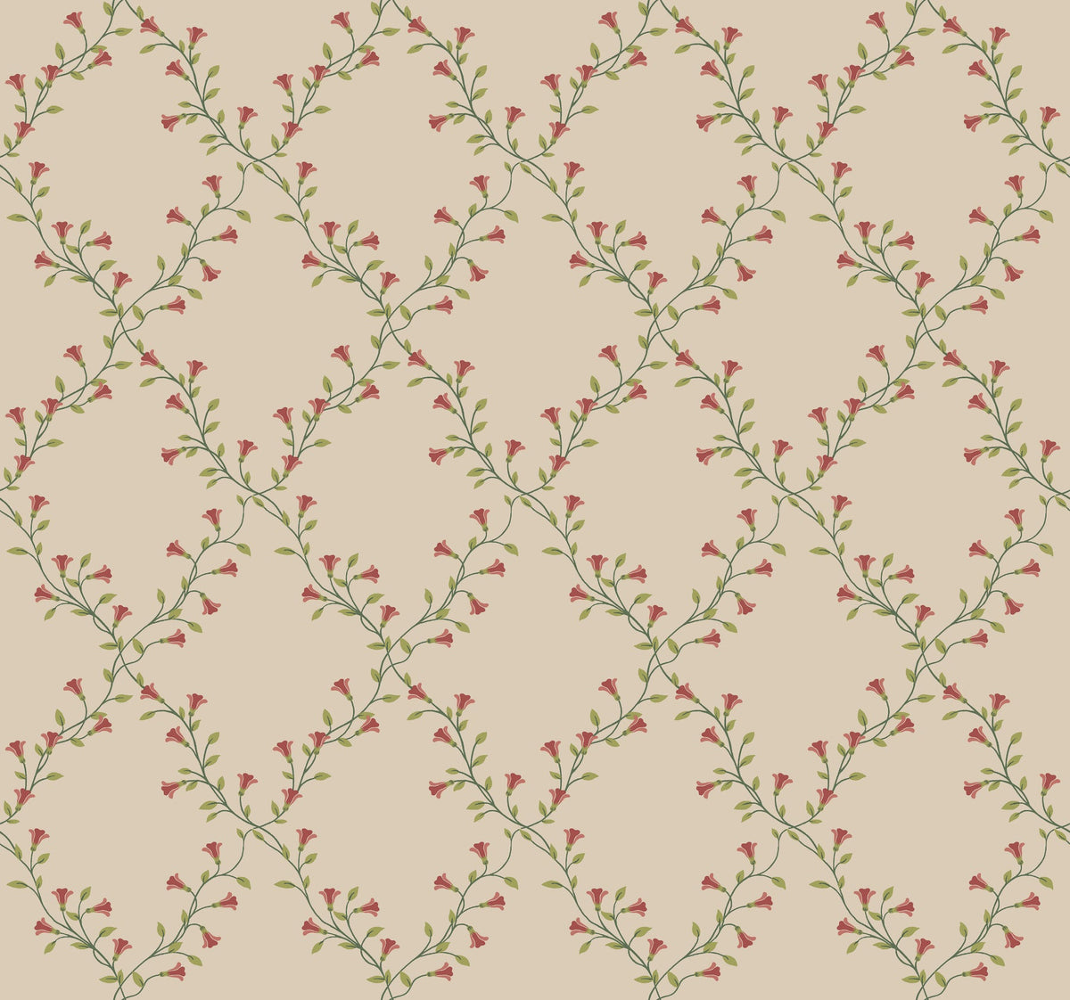 Rifle Paper Co. 4212-84388 Bellflower Beige Wallpaper