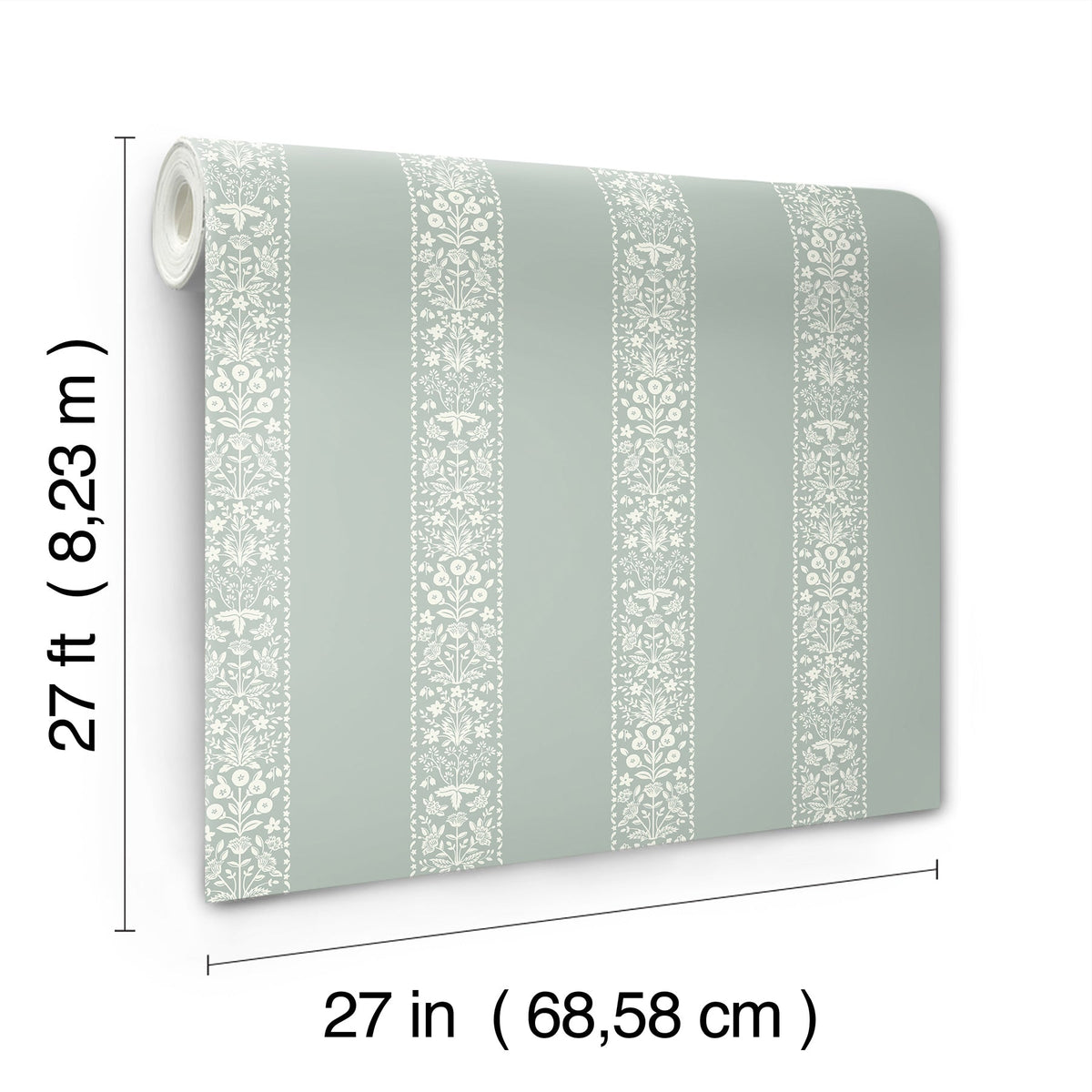 Rifle Paper Co. 4212-84391 Estee Stripe Slate Wallpaper