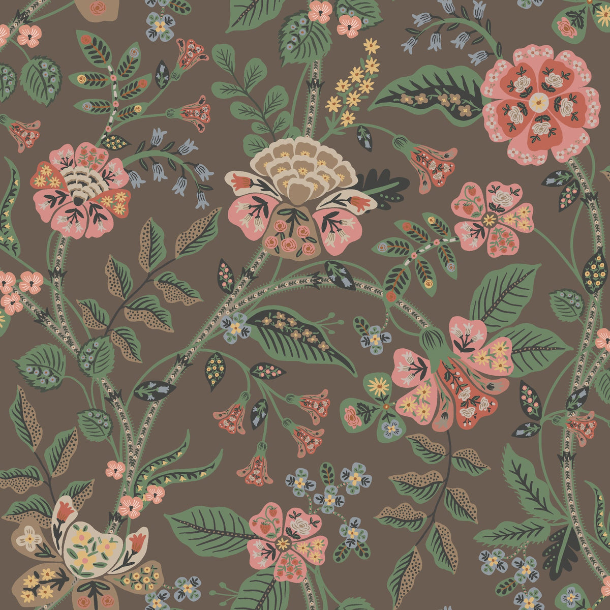 Rifle Paper Co. 4212-84396 Gracie Brown Wallpaper