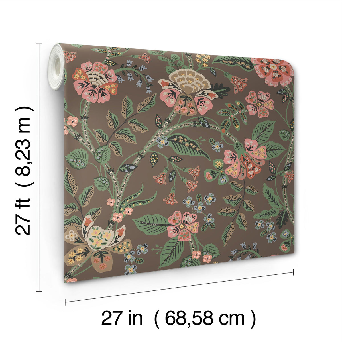 Rifle Paper Co. 4212-84396 Gracie Brown Wallpaper