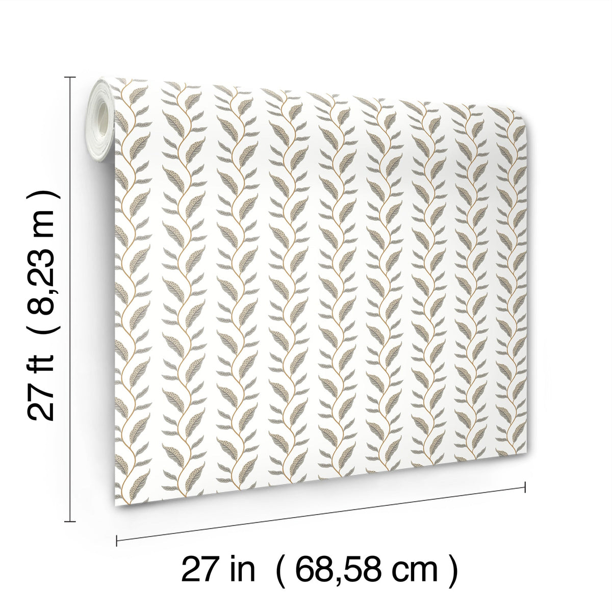 Rifle Paper Co. 4212-84407 Seagrass White Wallpaper