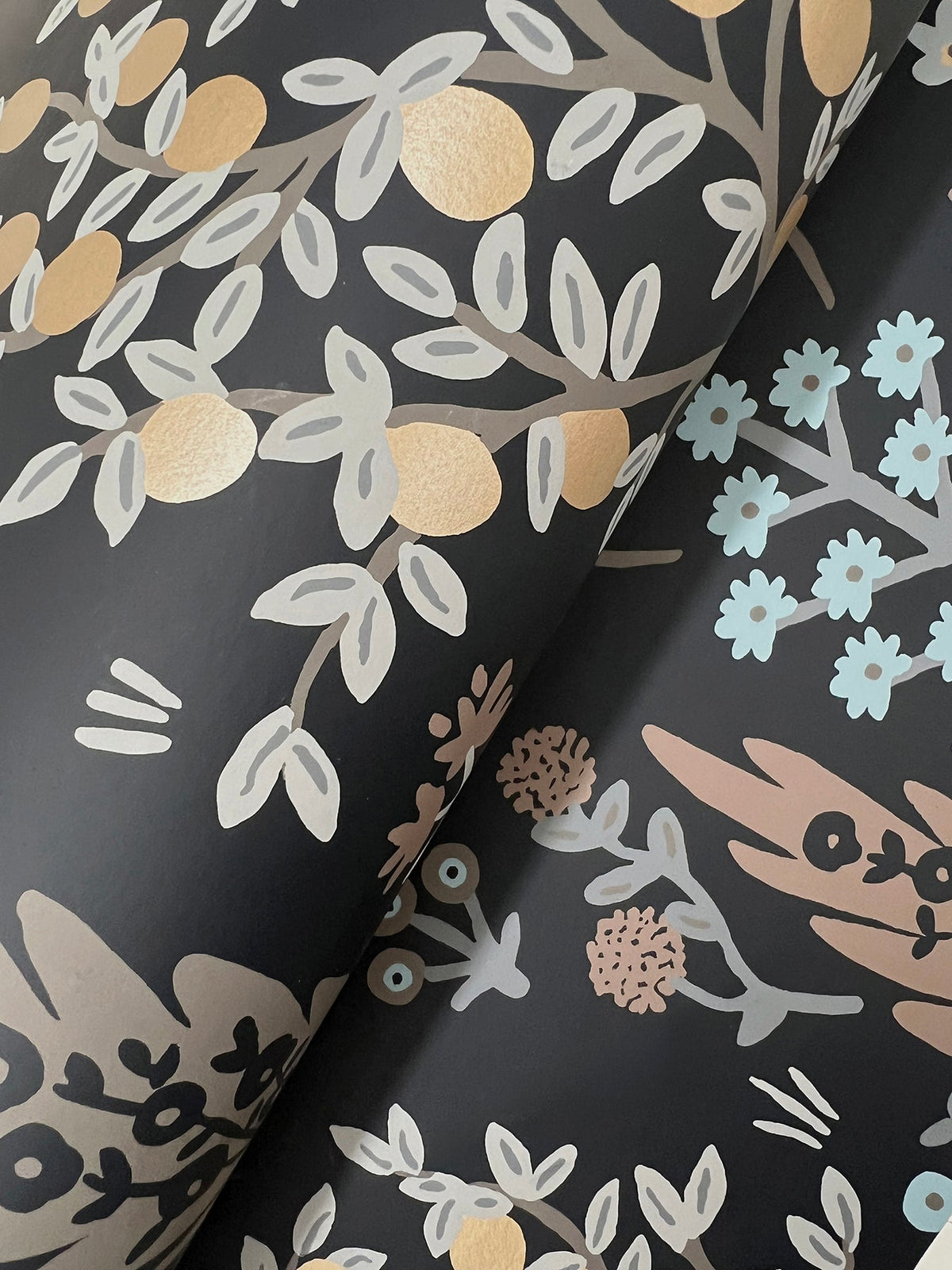 Rifle Paper Co. 4212-84409 Fenna Black Wallpaper