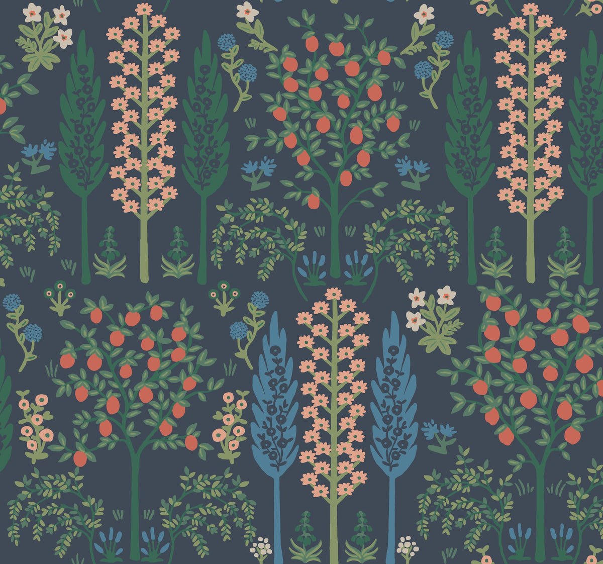 Rifle Paper Co. 4212-84412 Fenna Navy Multi Wallpaper