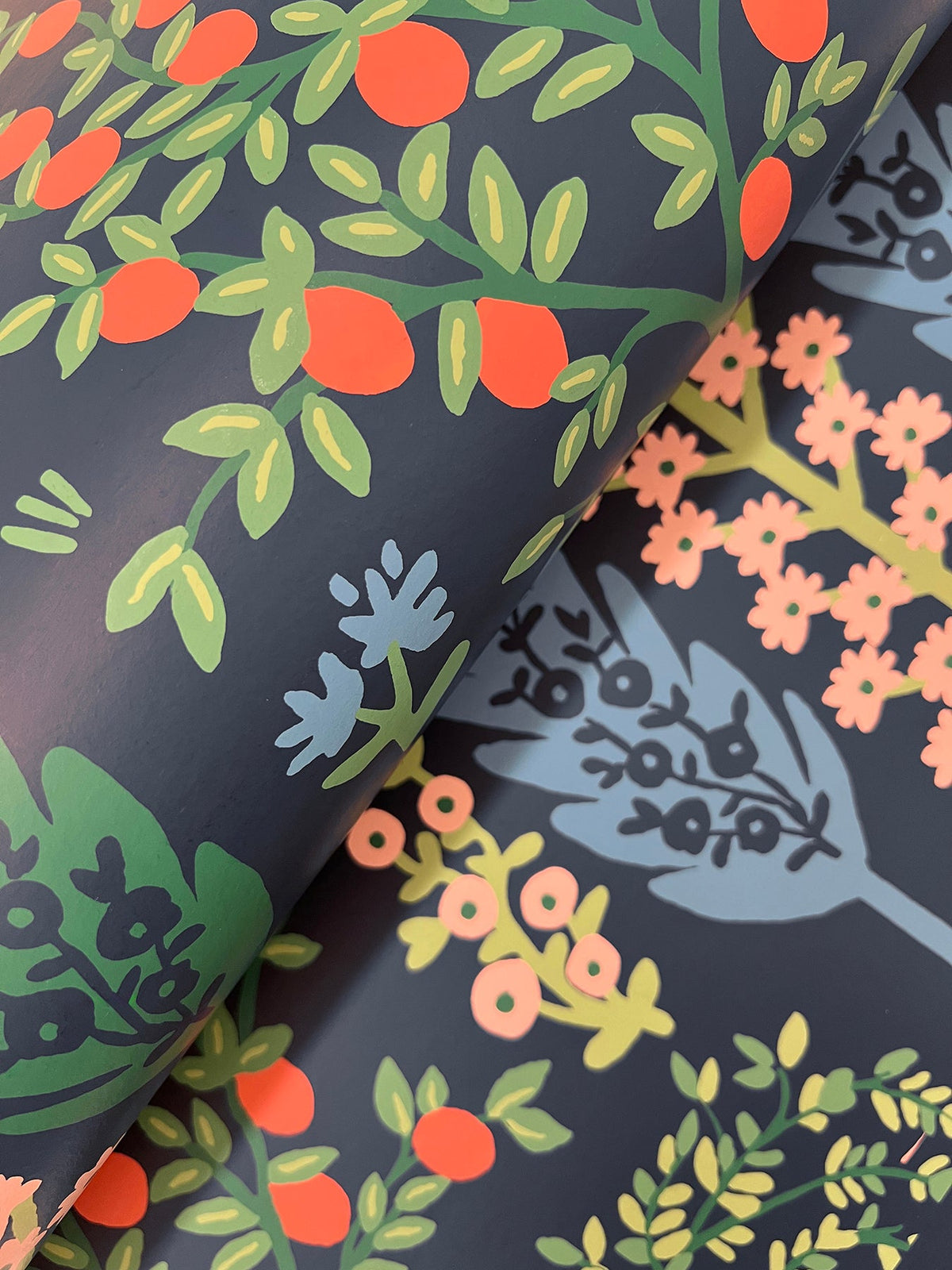 Rifle Paper Co. 4212-84412 Fenna Navy Multi Wallpaper