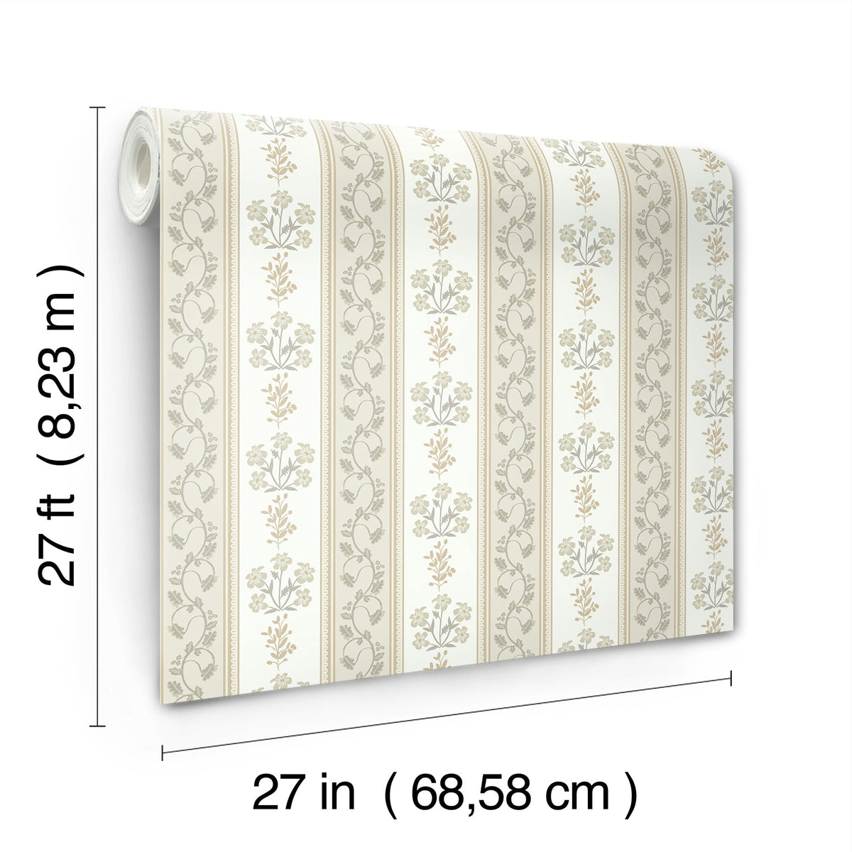 Rifle Paper Co. 4212-84415 Portico White Wallpaper