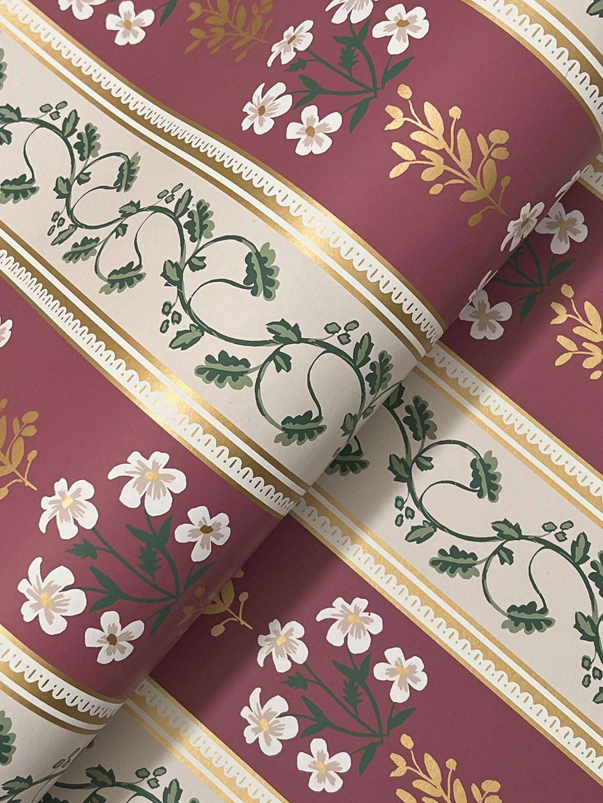 Rifle Paper Co. 4212-84419 Portico Burgundy Wallpaper