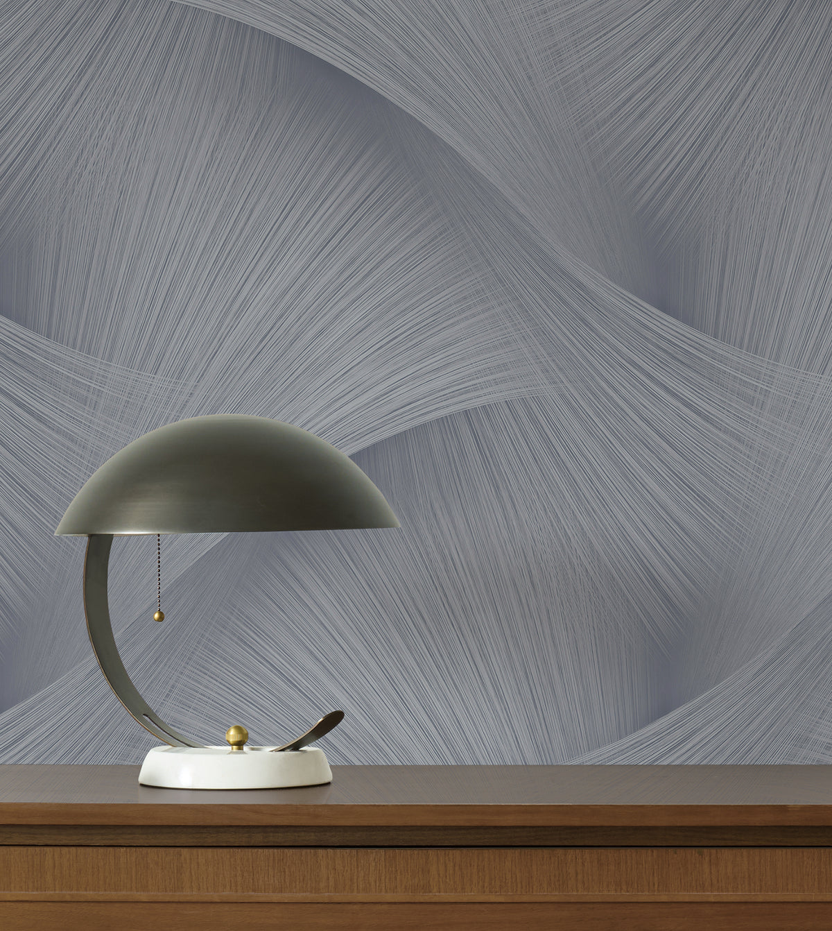 York Wallcoverings Etched Reeds Slate Abstract Wallpaper 422