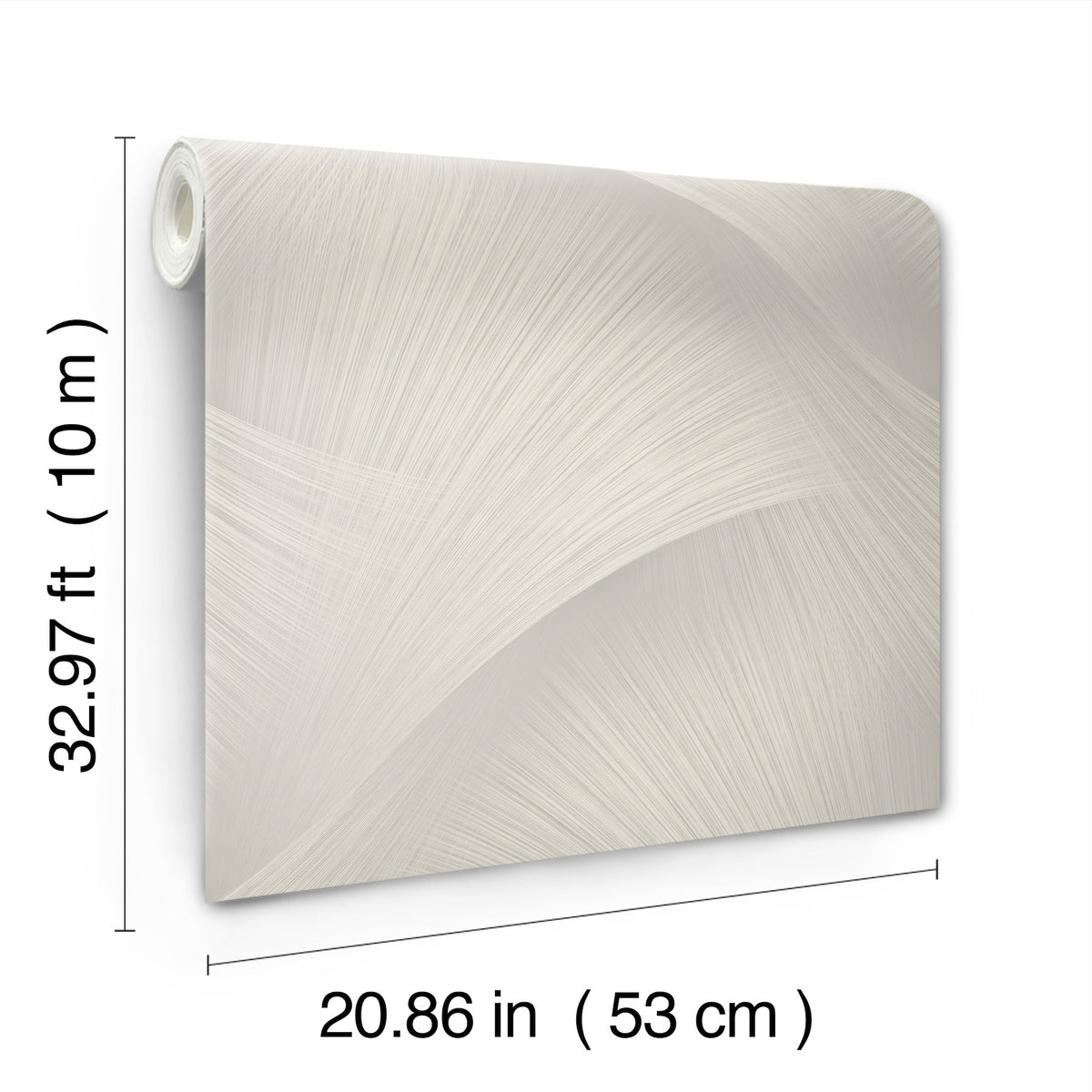 York Wallcoverings Etched Reeds Light Grey Abstract Wallpape