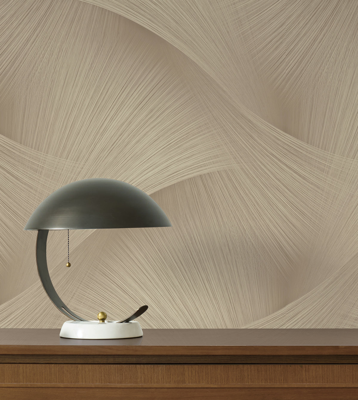 York Wallcoverings Etched Reeds Light Brown Abstract Wallpap