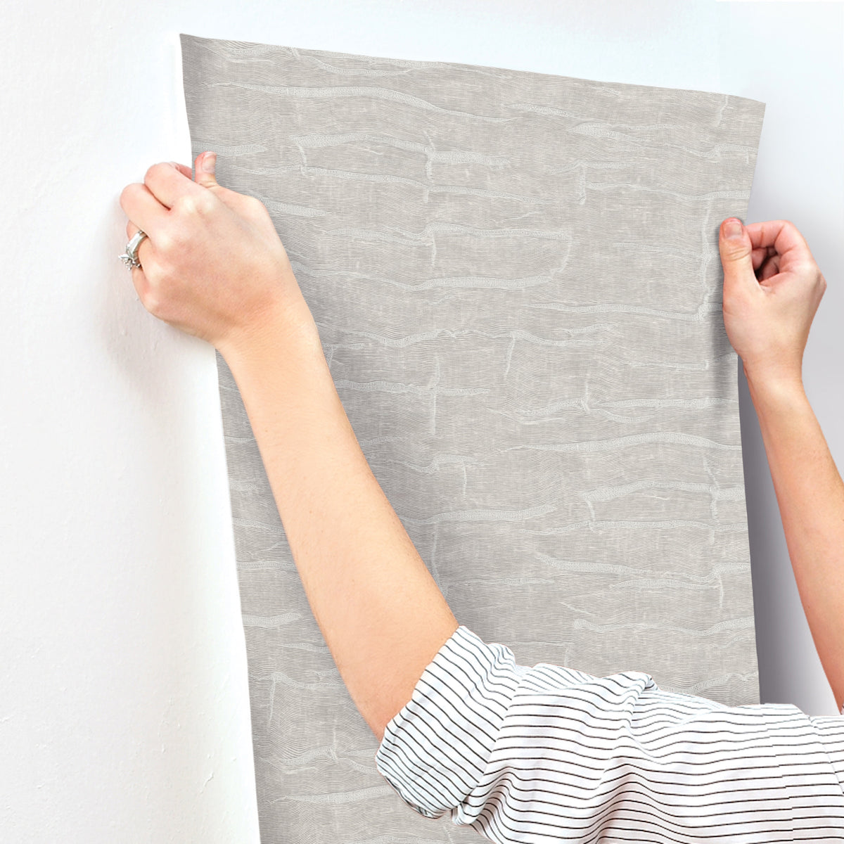 York Wallcoverings Sculpted Burlap Grey Textured Wallpaper 4
