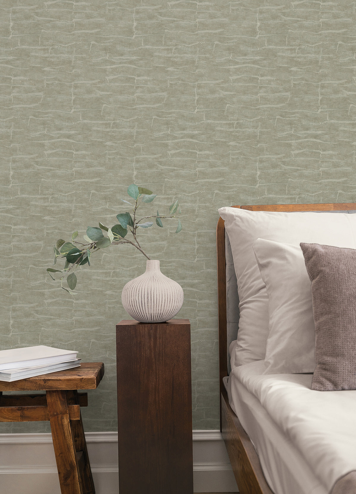 York Wallcoverings Sculpted Burlap Moss Textured Wallpaper 4