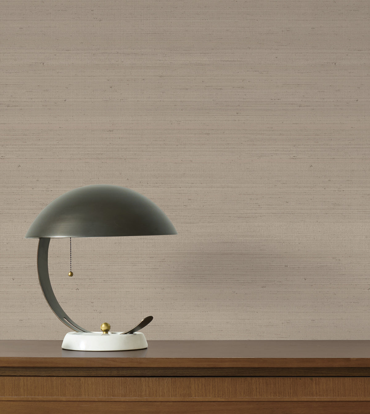 York Wallcoverings Fine Silk Light Brown Faux Fabric Wallpap