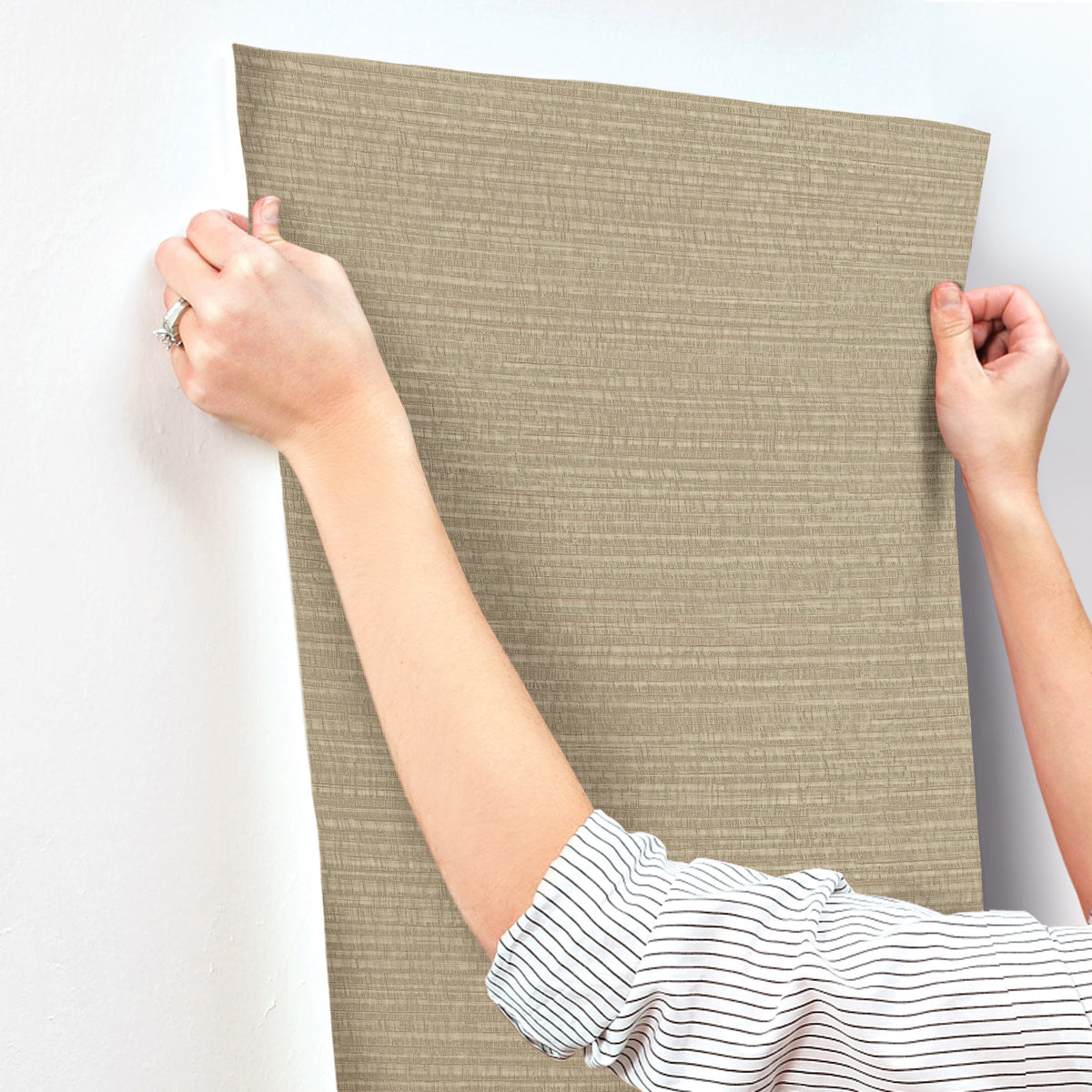 York Wallcoverings Sky Line Chestnut Textured Wallpaper 4228