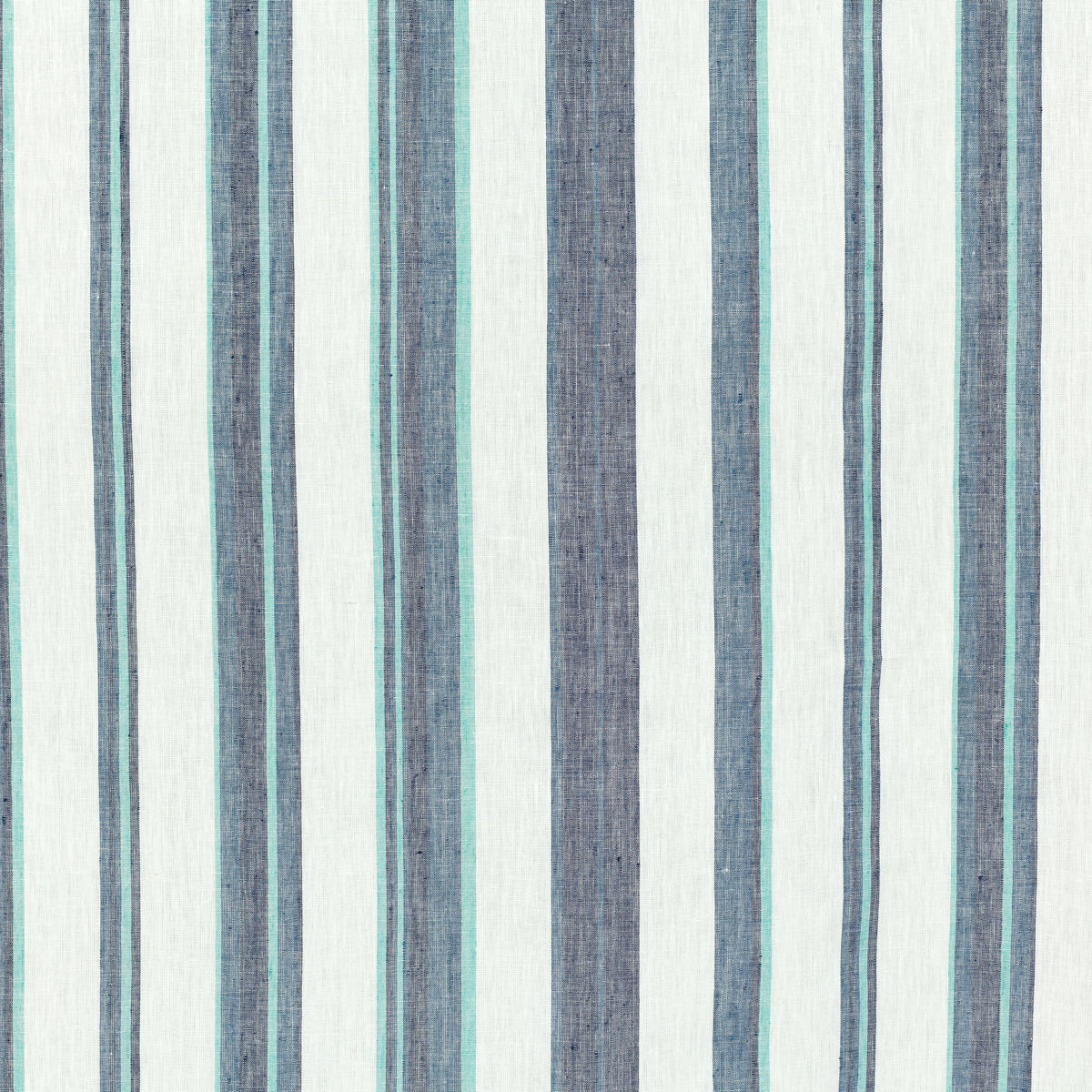 Schumacher 425P18 RIVIERA STRIPE in DELFT Fabric - RAOUL TEX