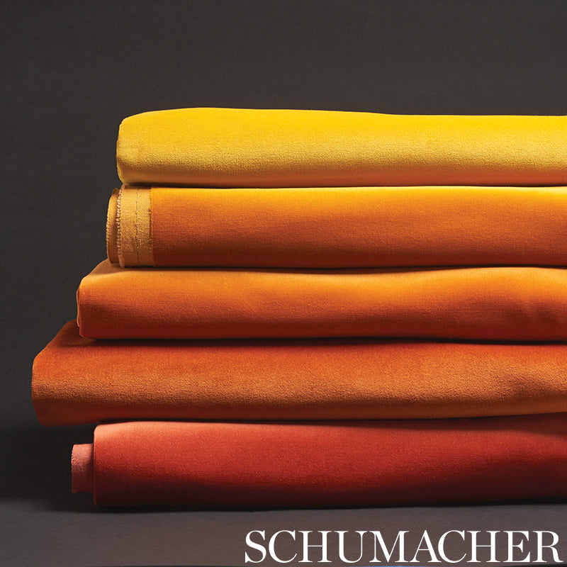 Schumacher 42831 GAINSBOROUGH VELVET in MARIGOLD Fabric - PE