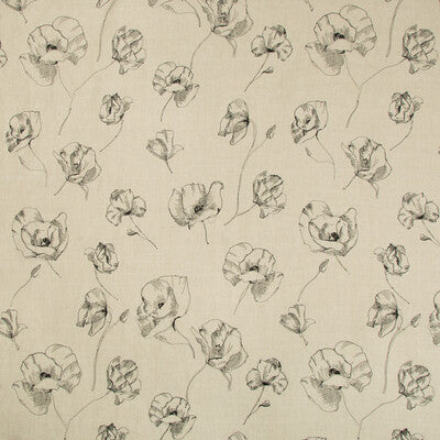 KRAVET COUTURE 4445.16.0 FIELD NOTES NATURAL/NOIR Fabric