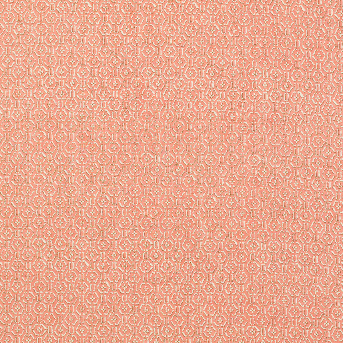Schumacher 452V77 REMY in CORAL Fabric - RAOUL TEXTILES