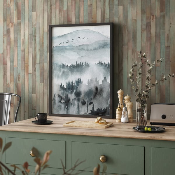 Galerie 45736 Brown Wood optics - Eade's Wallpaper