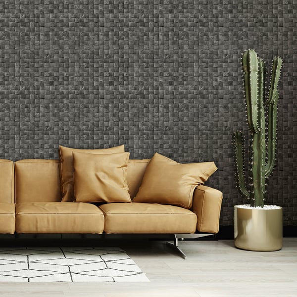 Galerie 45743 Anthracite 3D optics - Eade's Wallpaper
