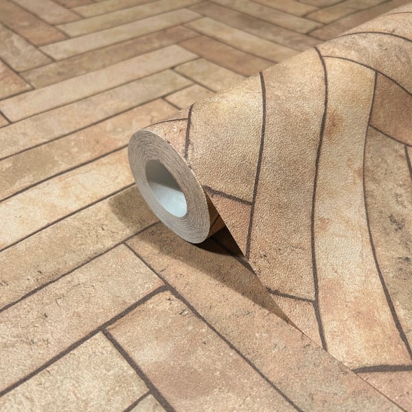 Galerie 45760 Beige Stone optic - Eade's Wallpaper