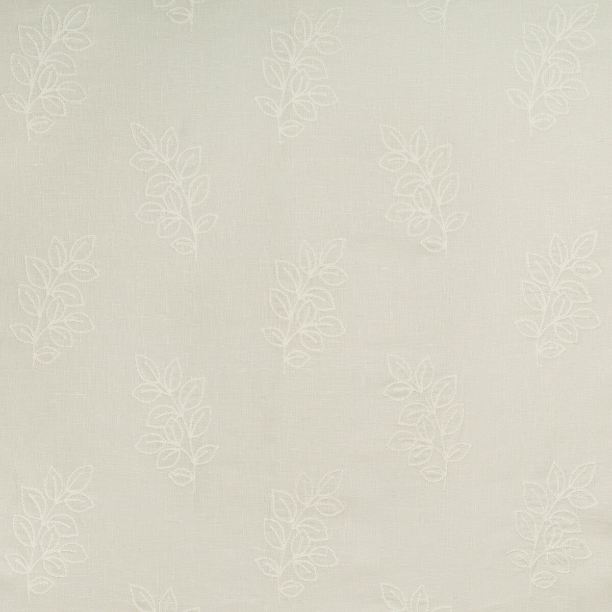 KRAVET BASICS 4634.1.0 LEAFSTICH IVORY Fabric