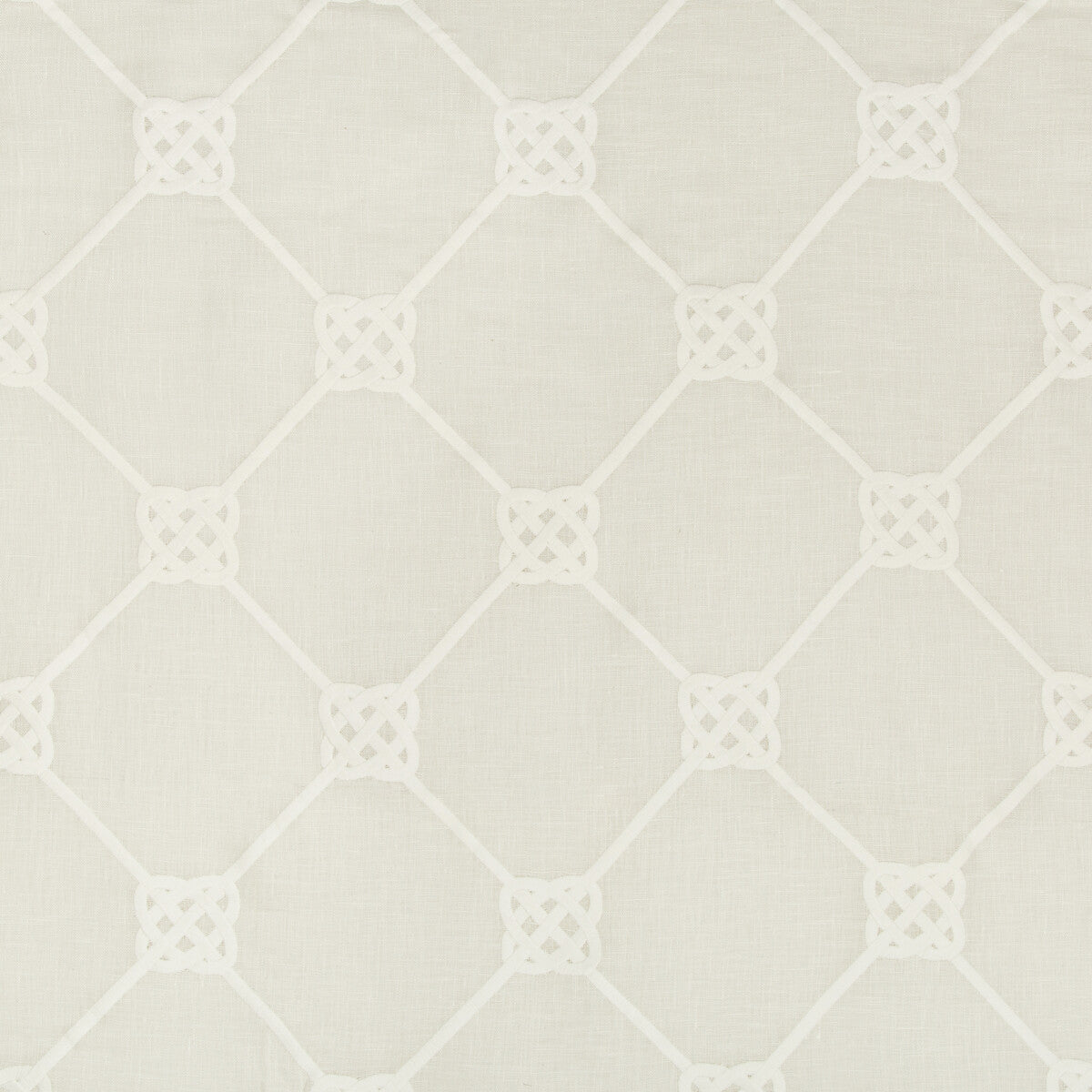 KRAVET BASICS 4635.1.0 KNOT SHEER IVORY Fabric
