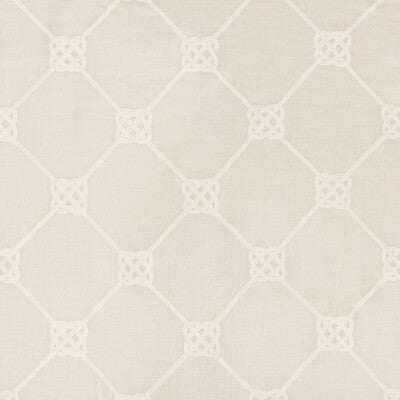 KRAVET BASICS 4635.1.0 KNOT SHEER IVORY Fabric