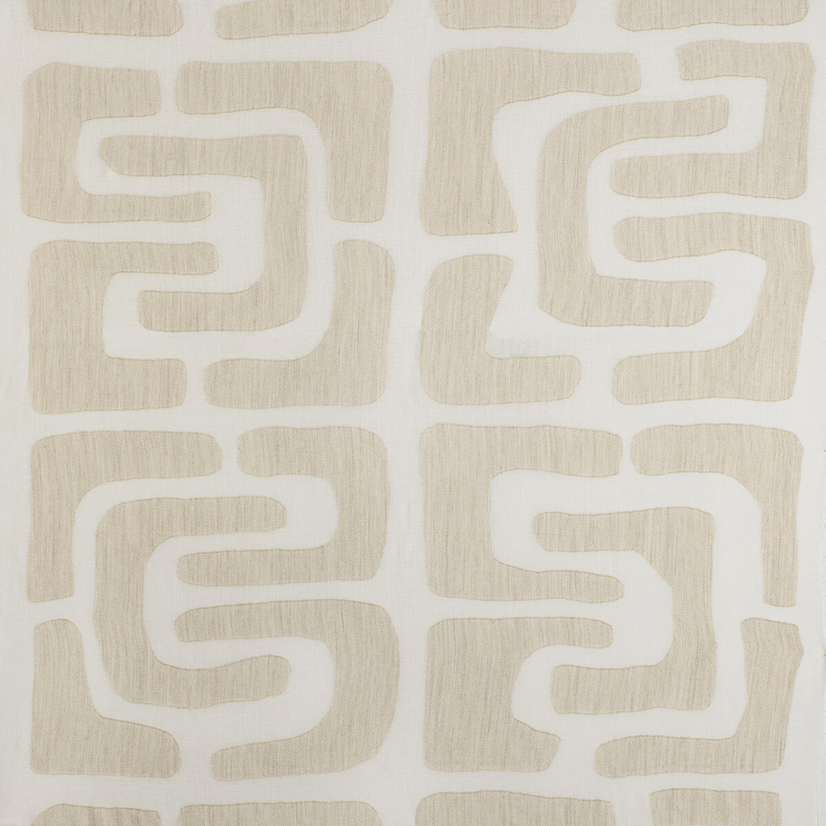 KRAVET COUTURE 4815.116.0 OUI GRANDE IVORY Fabric - Eade's Wallpaper