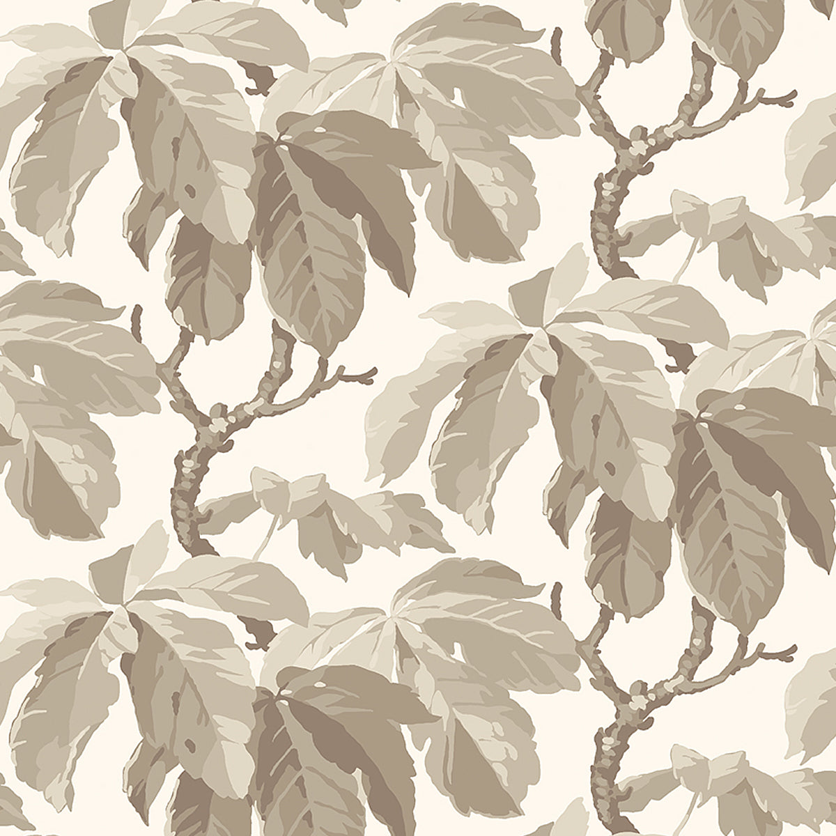 Schumacher 4840 KASTANJ in STONE Wallpaper - A COUNTRY LIFE