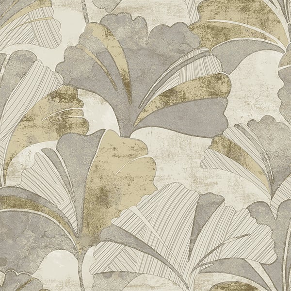 Galerie 49321 Silver Grey Ginko - Eade's Wallpaper