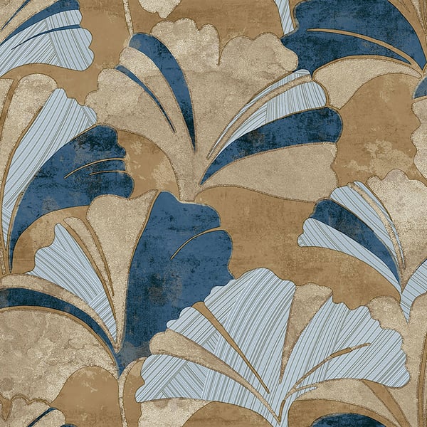 Galerie 49326 Blue Ginko - Eade's Wallpaper