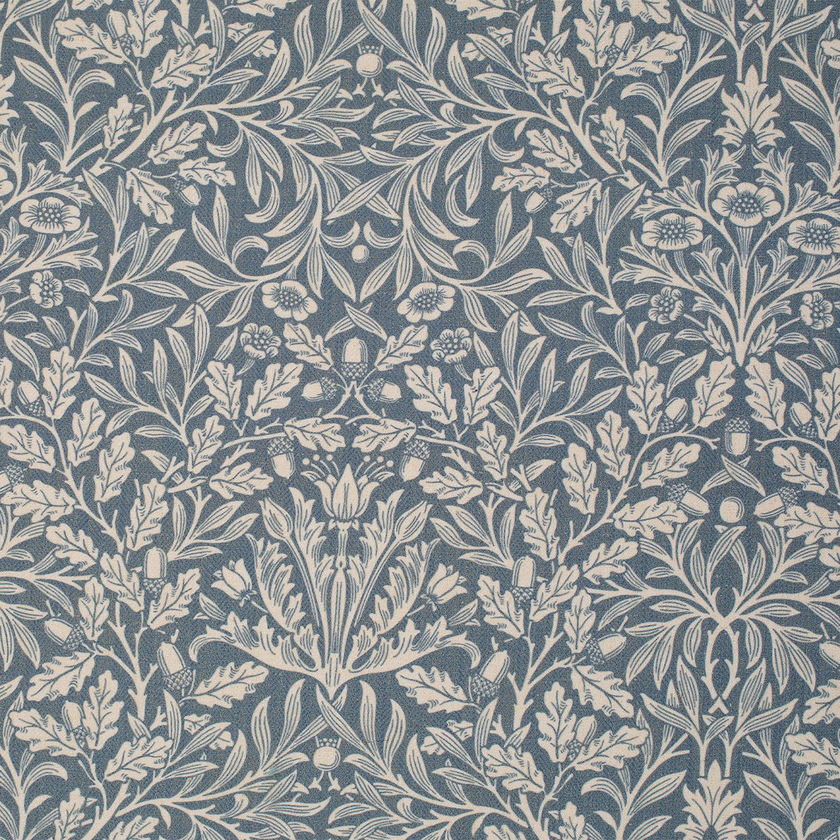 Mitchell MDS FF-2405-01 Floral,Leaf Acorn-Denim - Eade's Wallpaper
