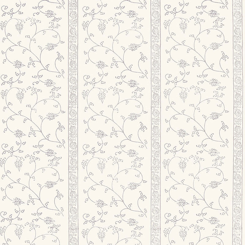 Schumacher Khanpur Vine Oyster Wallpaper