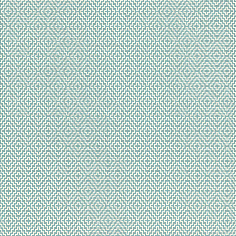 Schumacher Soho Diamond Teal Wallpaper - Eade's Wallpaper