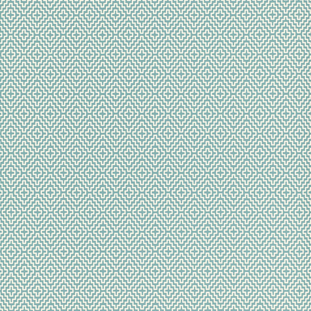 Schumacher Soho Diamond Teal Wallpaper - Eade's Wallpaper