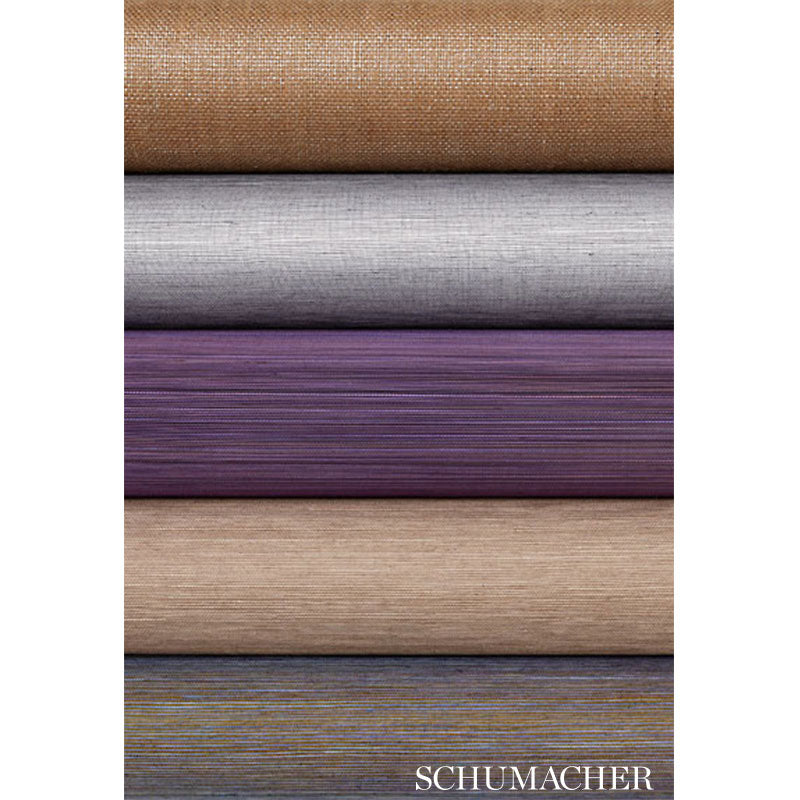 Schumacher Kamiko Sisal Lagoon Wallpaper
