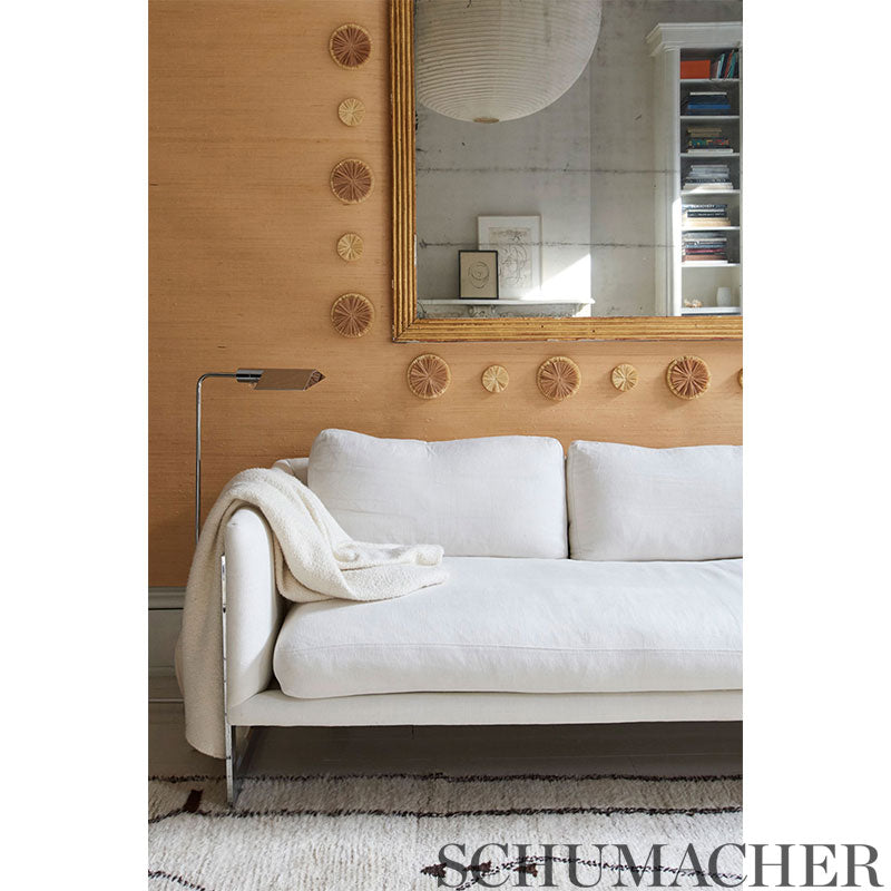 Schumacher 5009980 CAICOS SMALL in NATURAL Wallpaper - TEXTU
