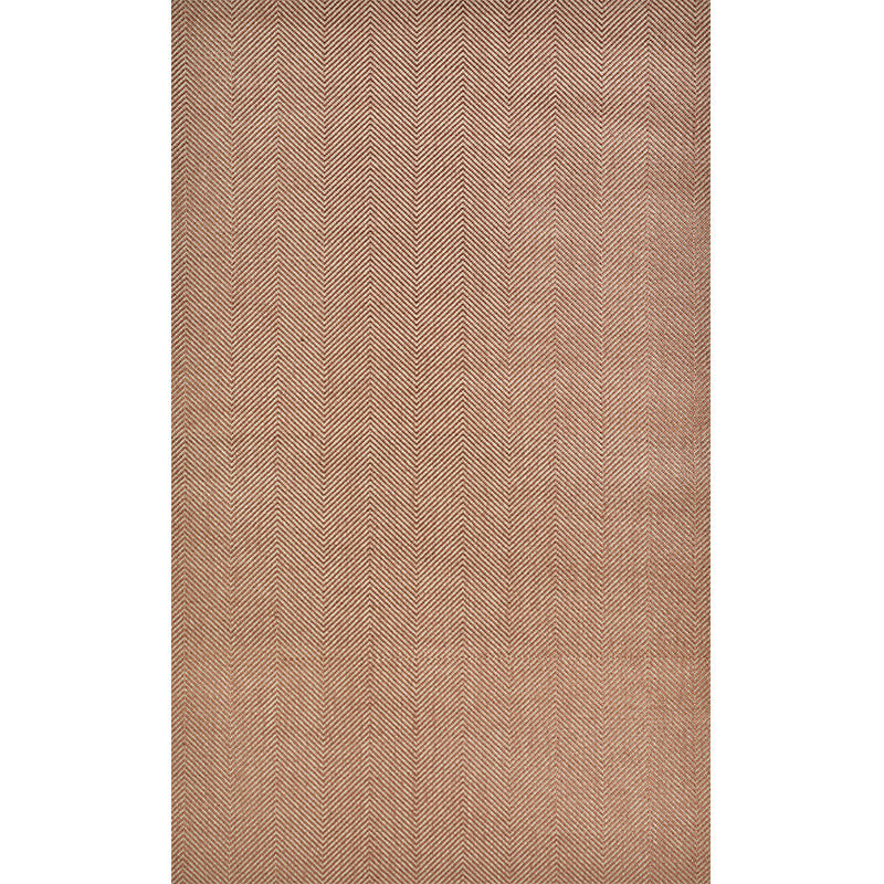 Schumacher Herringbone Paperweave Brown Wallpaper