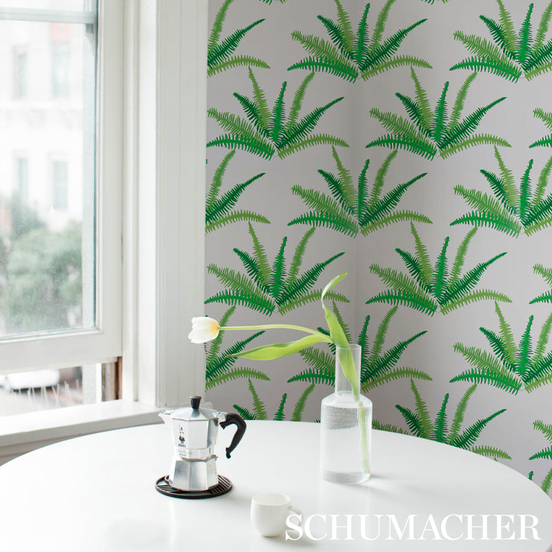 Schumacher 5012621 CANYON FERNS in JUNGLE Wallpaper - CRISTI