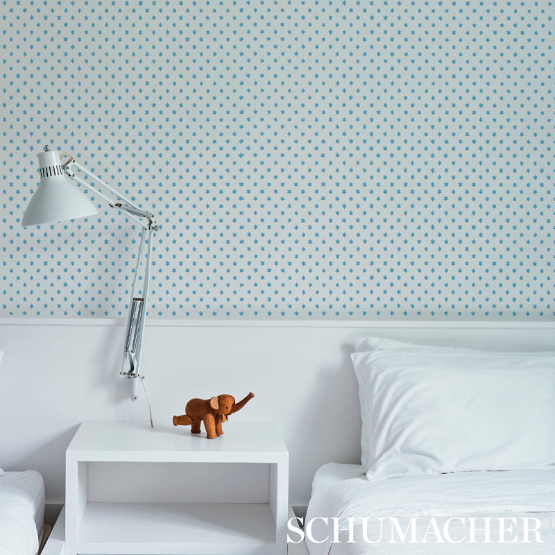 Schumacher 5013141 ASTRAL in BLUE Wallpaper - HOBE ERWIN