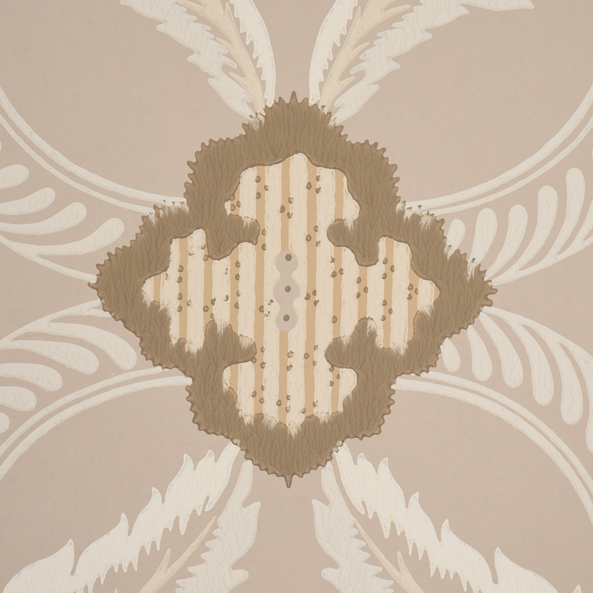 Schumacher 5013153 FRONT WALTZ in TAUPE Wallpaper - WALLFLOW