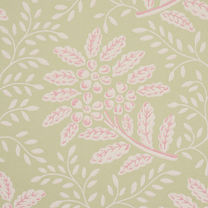 Schumacher 5013170 SECRET GARDEN in GREEN Wallpaper - HOBE E