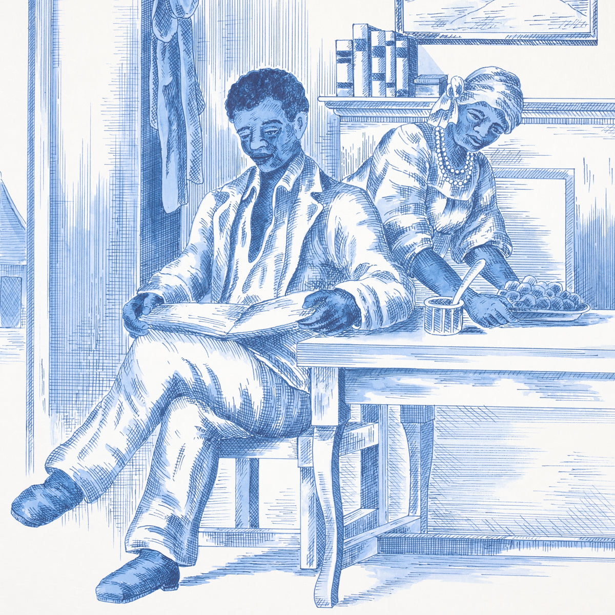 Eade’s BLUE ON IVORY