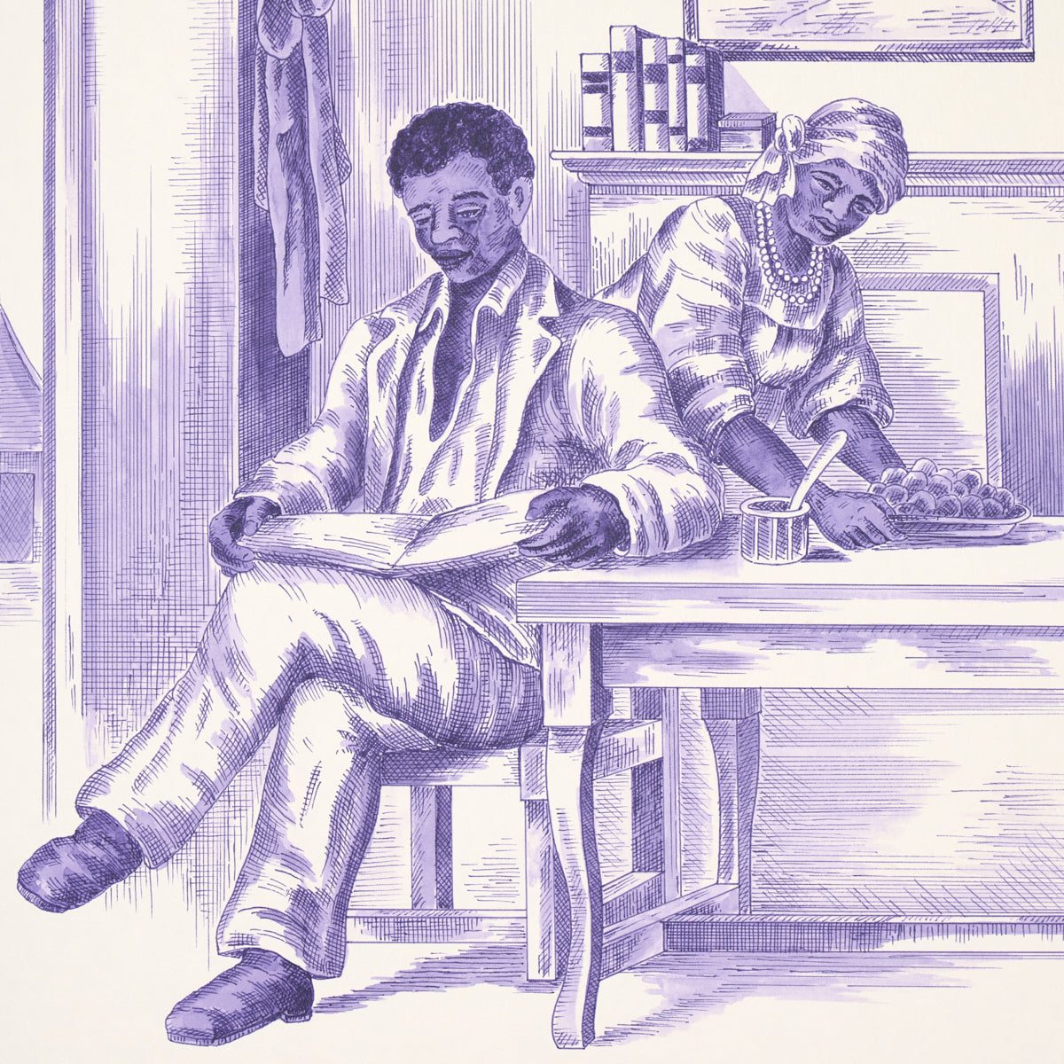 Eade’s PURPLE ON CREAM