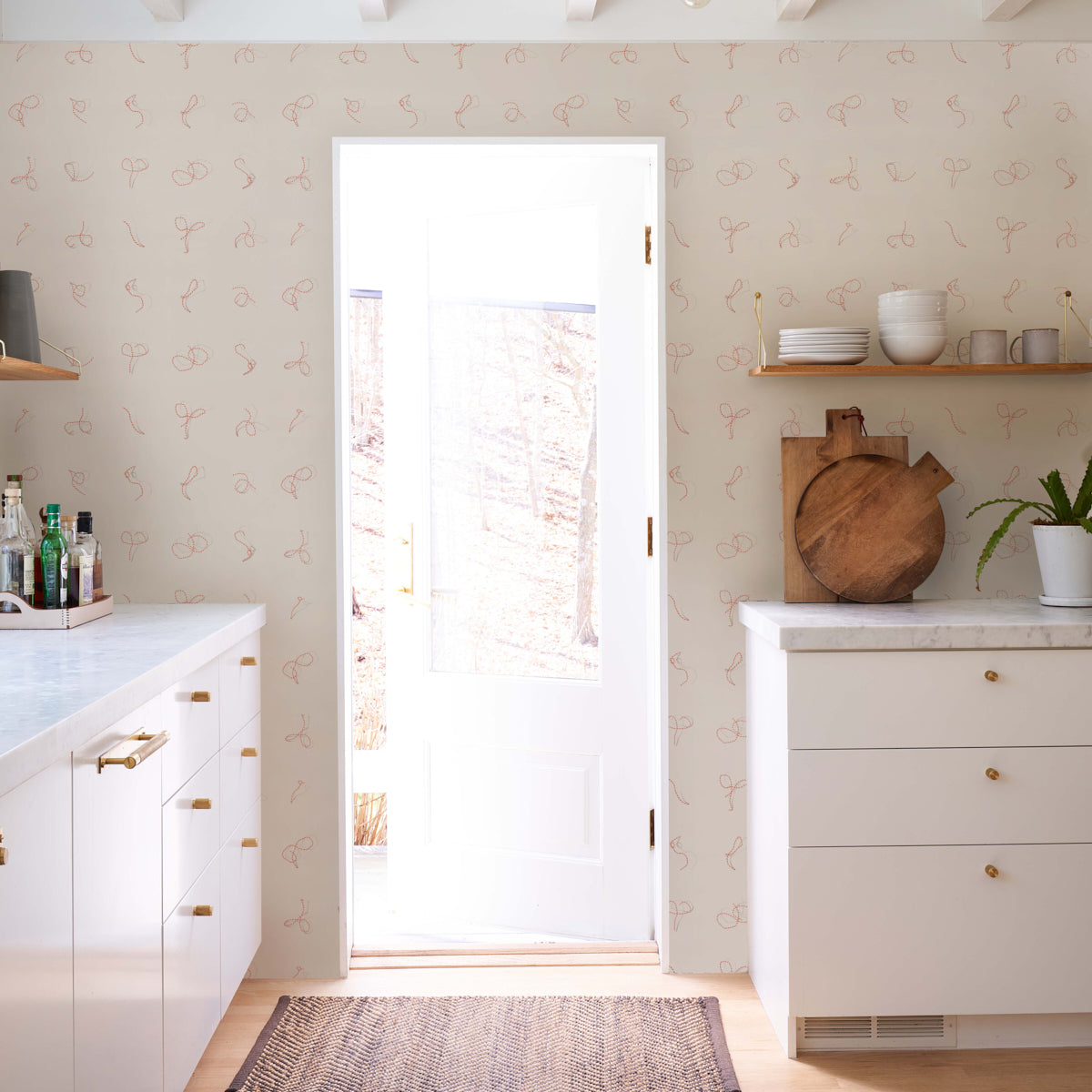 Eade’s RED AND WHITE ON IVORY