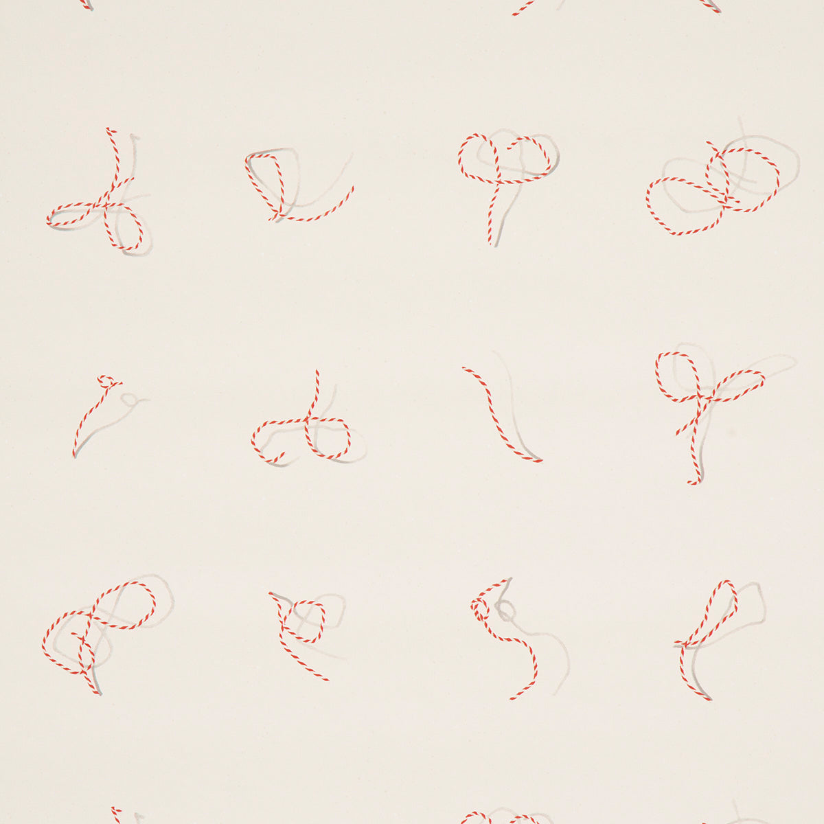 Eade’s RED AND WHITE ON IVORY