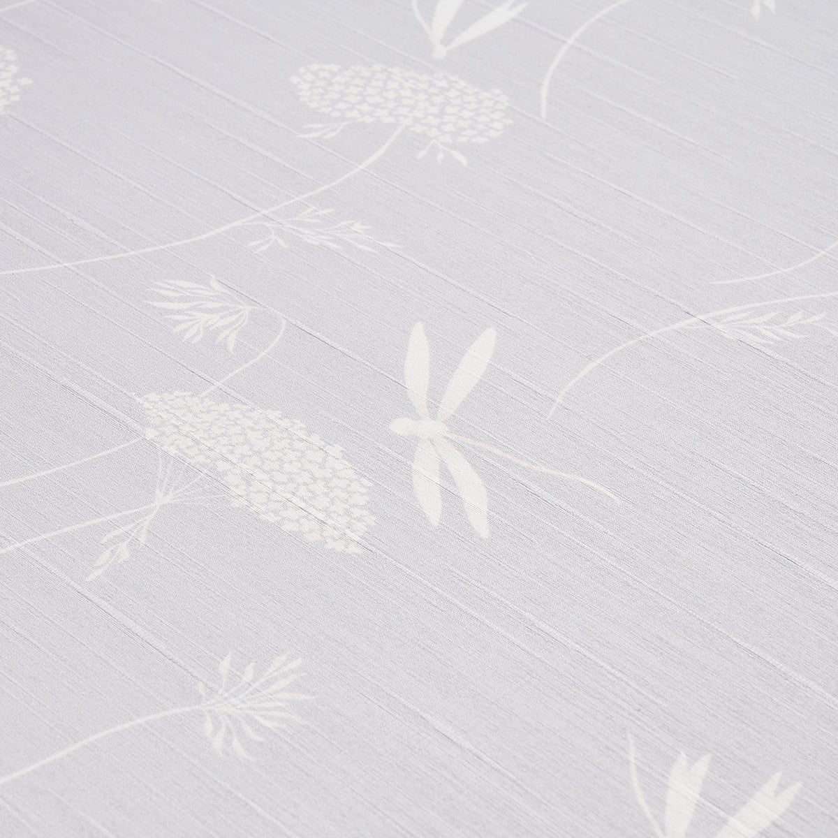 Schumacher 5015190 LA LIBELLULE SILK in MOONSTONE Wallpaper