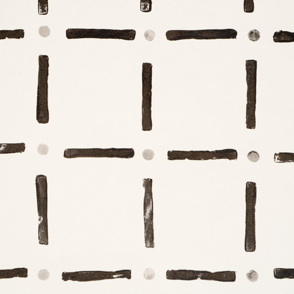 Schumacher 5015610 DRIFTING GRID in BLACK Wallpaper - CAROLI