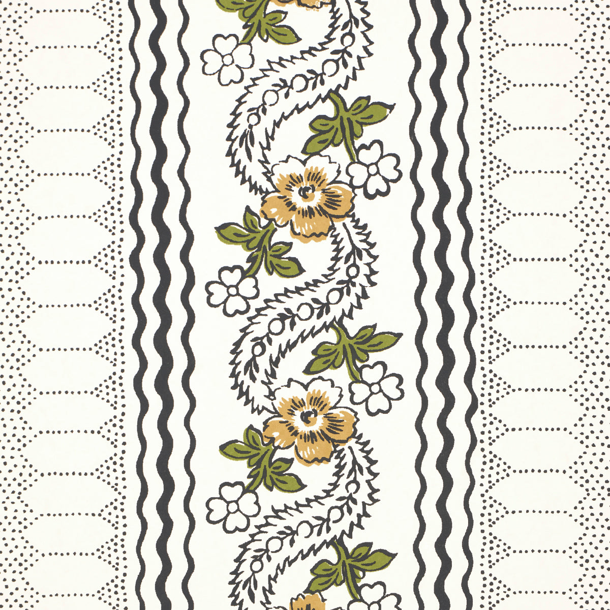 Schumacher 5015931 SERENA STRIPE in OCHRE Wallpaper - RITA K