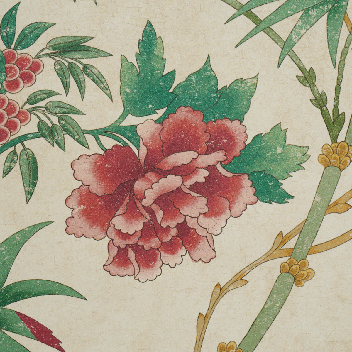 Schumacher 5017171 ARASI BOTANICAL in PARCHMENT Wallpaper -